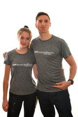 Mens Grey 'Be anything but predictable' Technical Tshirt