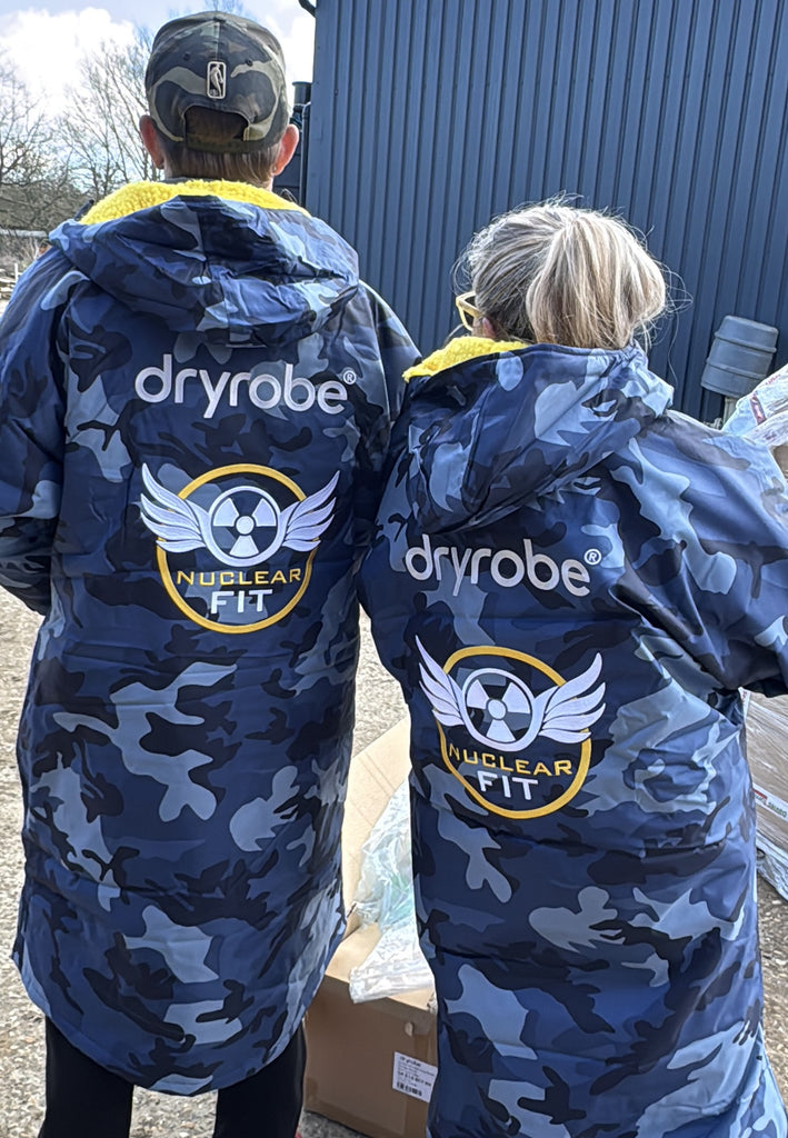 Nuclear Races Dry Robe Nuclear Fit Blue Camouflage Long Sleeved Dryrobe – The Nuclear Races