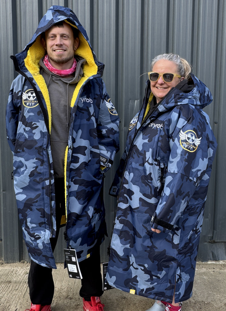 Nuclear Races Dry Robe Nuclear Fit Blue Camouflage Long Sleeved Dryrobe – The Nuclear Races