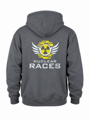 Grey Unisex Nuclear Races Hoodie