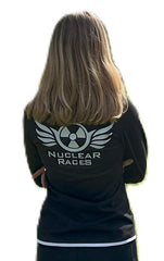 Ladies Nuclear Races Black 1/4 Zip Top