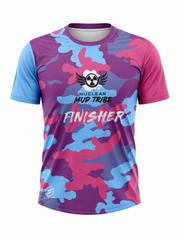 NEW Mud Tribe Finisher Tshirt Kids Pink Mix