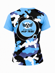 NEW Mud Tribe Finisher Tshirt Ladies Blue mix