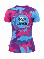 NEW Mud Tribe Finisher Tshirt Ladies Pink mix