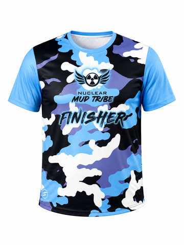 NEW Mud Tribe Finisher Tshirt Kids Blue Mix
