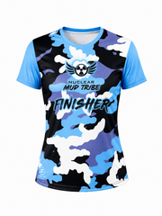 NEW Mud Tribe Finisher Tshirt Ladies Blue mix