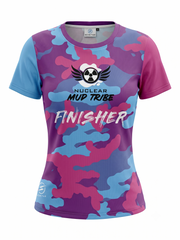 NEW Mud Tribe Finisher Tshirt Ladies Pink mix