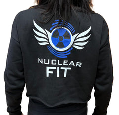 Nuclear Fit Black Crop Sweatshirt