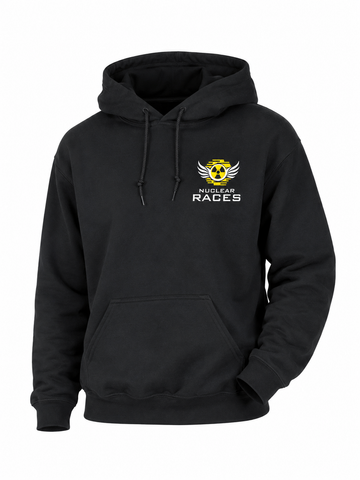 Black Unisex Nuclear Races Hoodie