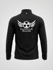 Ladies Nuclear Races Black 1/4 Zip Top