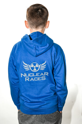 Kids Blue Nuclear Races Hoodie