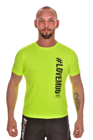 Mens Hi-Viz #LoveMud Technical T-shirt