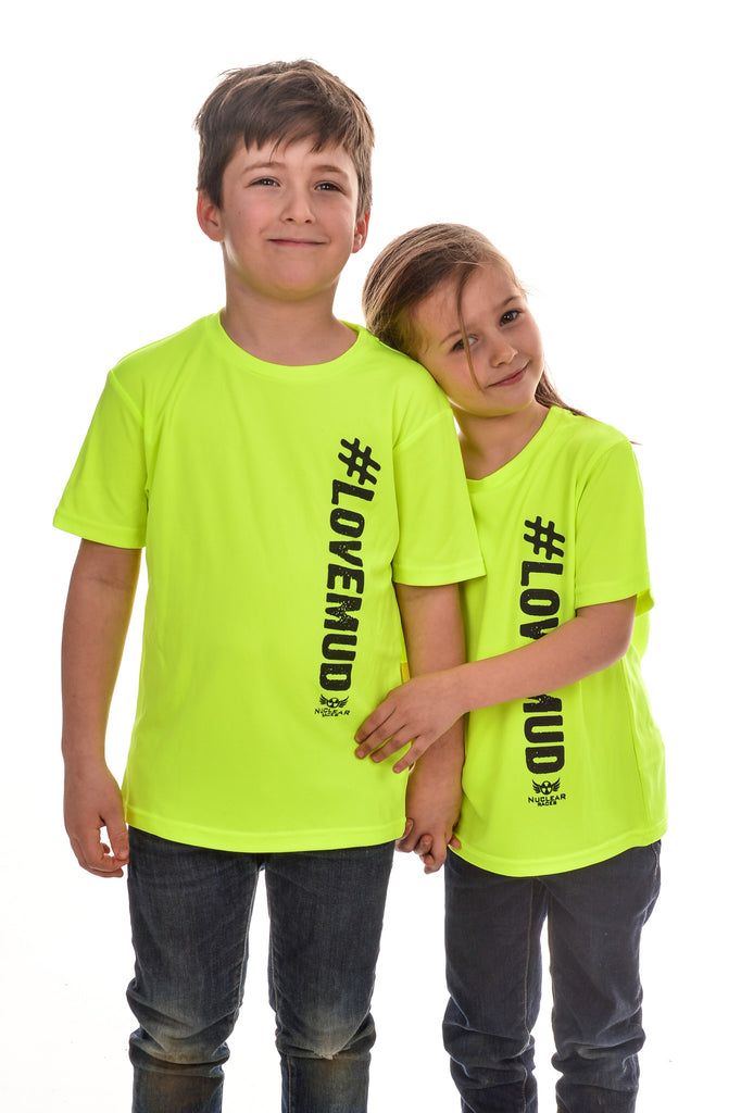 Kids Hi-Viz #LoveMud Technical T-shirt