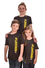Kids Black #LoveMud Technical T-shirt