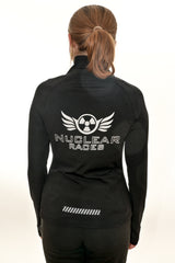 Ladies Black Mid-layer Nuclear Races Zip Jacket