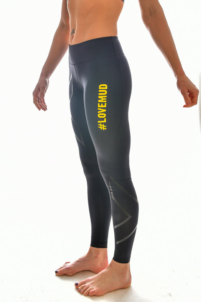 Ladies 2XU Nuclear Races Mid Rise Compression Tights – The Nuclear