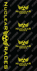 Nuclear Races Neck Tube Black and Yellow
