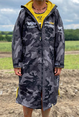 Nuclear Races branded Black Camouflage Long Sleeved Dryrobe